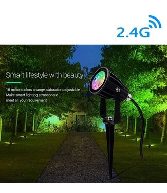 MiBoxer LED Prikspot 6w, RGB+CCT, 2.4Ghz, 420 Lumen, IP66, 230v, 2 Jaar Garantie - FUTC04