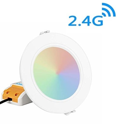 MiBoxer LED Downlighter 6w RGB + CCT, 2.4Ghz, 550 Lumen, Gatmaat 95mm, 2 Jaar Garantie - FUT068