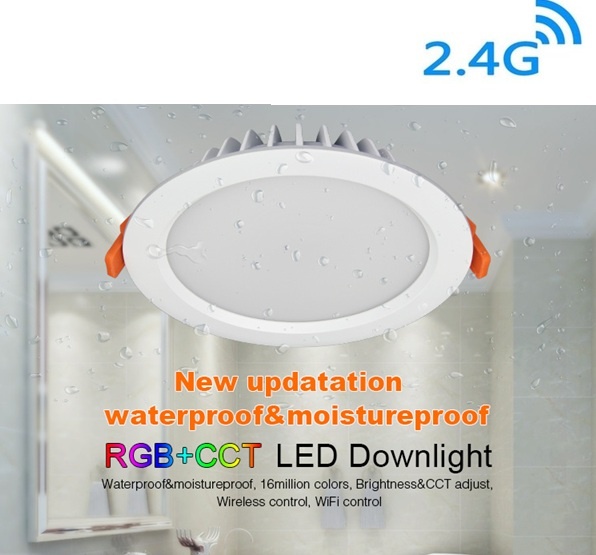 MiBoxer LED Downlighter 15w RGB + CCT, 2.4Ghz, 1200 Lumen, IP54, Gatmaat 175mm, 2 Jaar Garantie - FUT069
