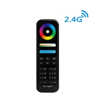 MiBoxer Afstandsbediening RGB+CCT, 8-Zone - Zwart - 2.4Ghz - FUT089B