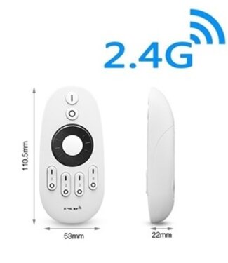 MiBoxer Afstandsbediening Single Color en CCT, 4-Zone, 2.4Ghz - FUT006