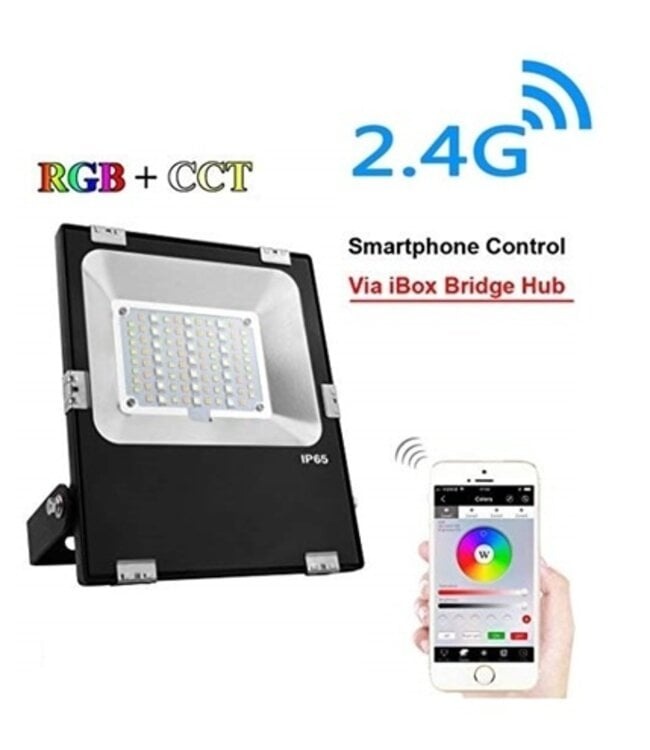 MiBoxer Floodlight 200w RGB + CCT, 2,4Ghz, 17000 Lumen, IP65, 2 Jaar Garantie - FUTT08