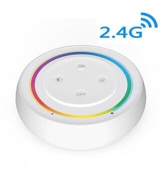 MiBoxer Wandbediening Wit RGB+CCT, 1-Zone, 2.4Ghz - S2-W