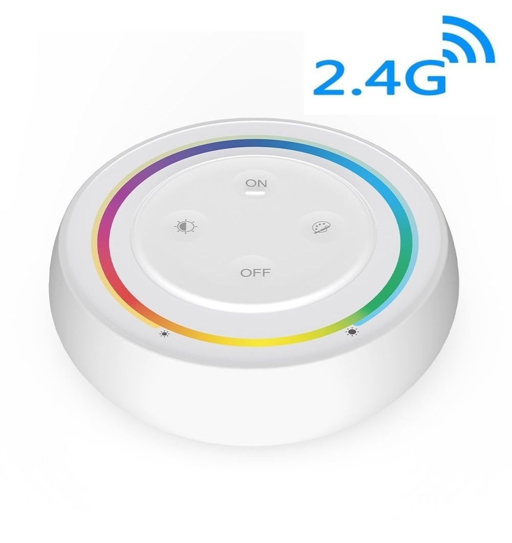 MiBoxer Wandbediening Wit RGB+CCT, 1-Zone, 2.4Ghz - S2-W