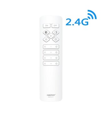 Luxe Miboxer Afstandsbediening Wit C1W - 4 Zones - Single Color en DUAL Color - 2.4Ghz