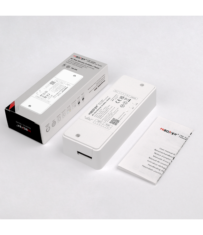 Miboxer Draadloze Triac LED Dimmer, Met Trekontlasting, 2.4GHz, Max 500 watt - TRI-PR