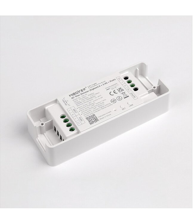 Miboxer Draadloze Triac LED Dimmer, Met Trekontlasting, Zigbee 3.0 + 2.4GHz, Max 500 watt - TRI-PZ