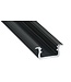 Infrees Aluminium Led Strip Profiel  Norman | ZWART |  21x9,3mm | Tot 2 Meter leverbaar