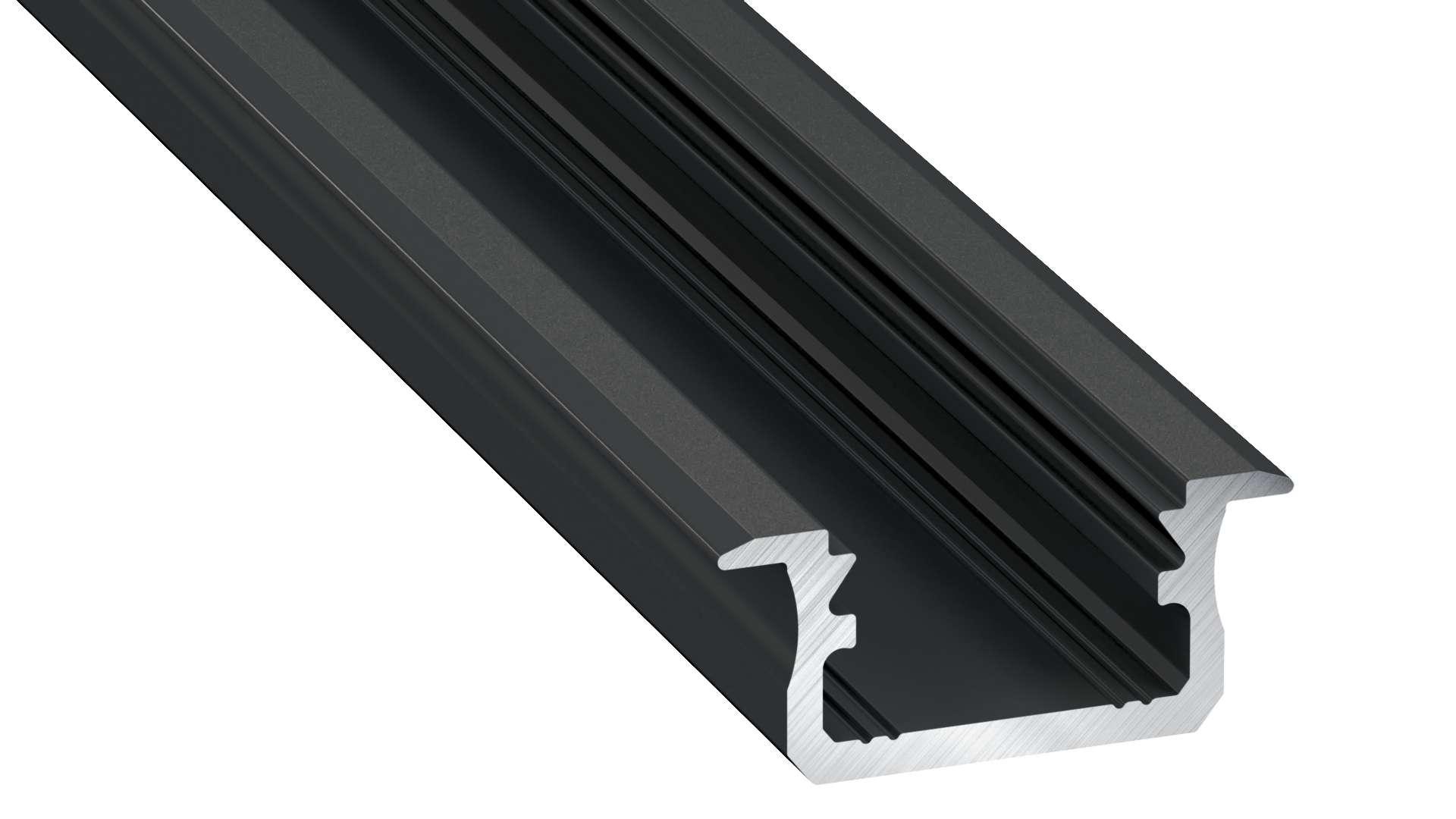 Infrees Aluminium Led Strip Profiel Norman | ZWART | 21x9,3mm | Tot 2 Meter leverbaar, foto 3 van 6