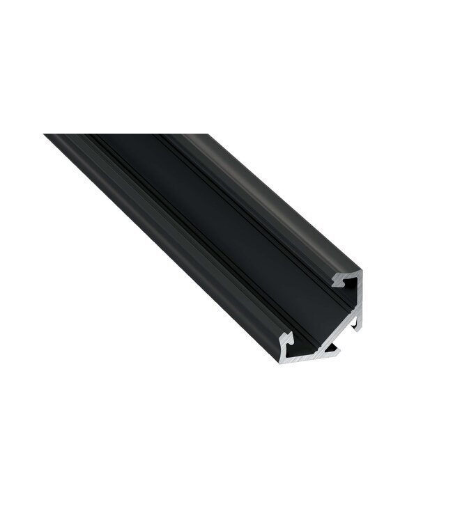 Hoek Aluminium Led Strip Profiel  Norman | ZWART | Tot 2 Meter leverbaar