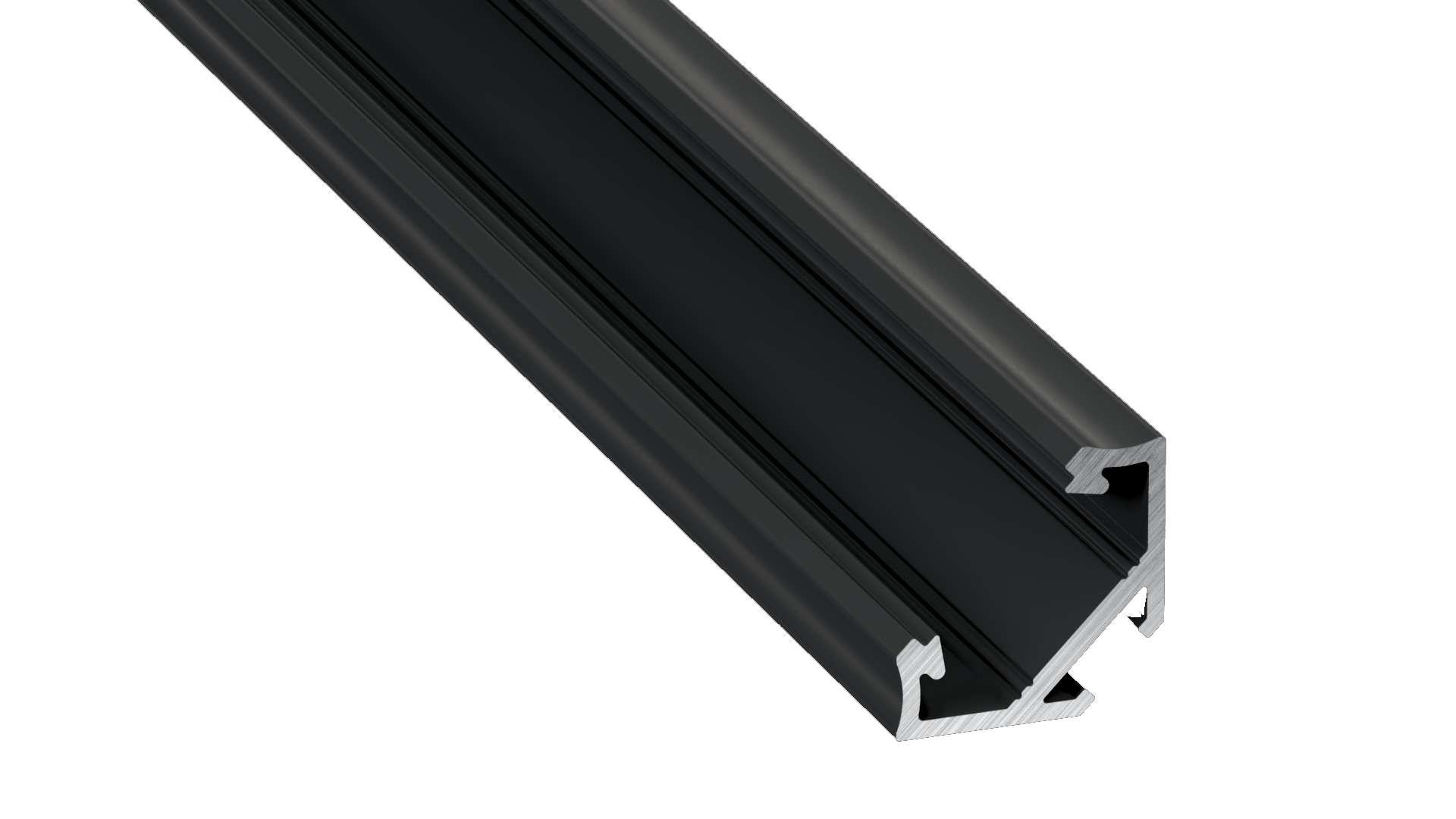 Hoek Aluminium Led Strip Profiel Norman | ZWART | Tot 2 Meter leverbaar, foto 6 van 6