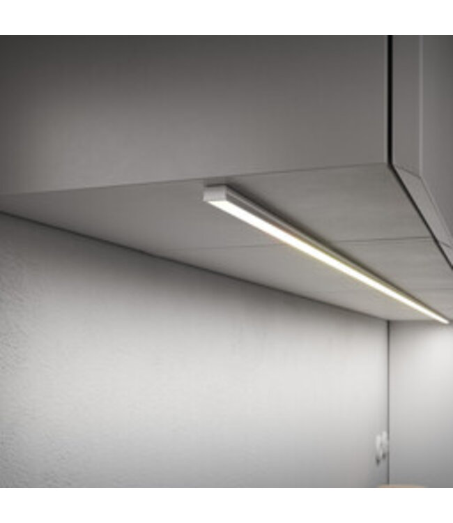Standaard Aluminium Led Strip Profiel  Norman | INOX |  16x9,3mm | Tot 2 Meter leverbaar