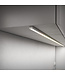 Standaard Aluminium Led Strip Profiel  Norman | INOX |  16x9,3mm | Tot 2 Meter leverbaar