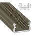 Standaard Aluminium Led Strip Profiel  Norman | INOX |  16x9,3mm | Tot 2 Meter leverbaar