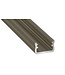 Standaard Aluminium Led Strip Profiel  Norman | INOX |  16x9,3mm | Tot 2 Meter leverbaar