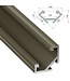 Hoek Aluminium Led Strip Profiel  Norman | INOX | Tot 2 Meter leverbaar