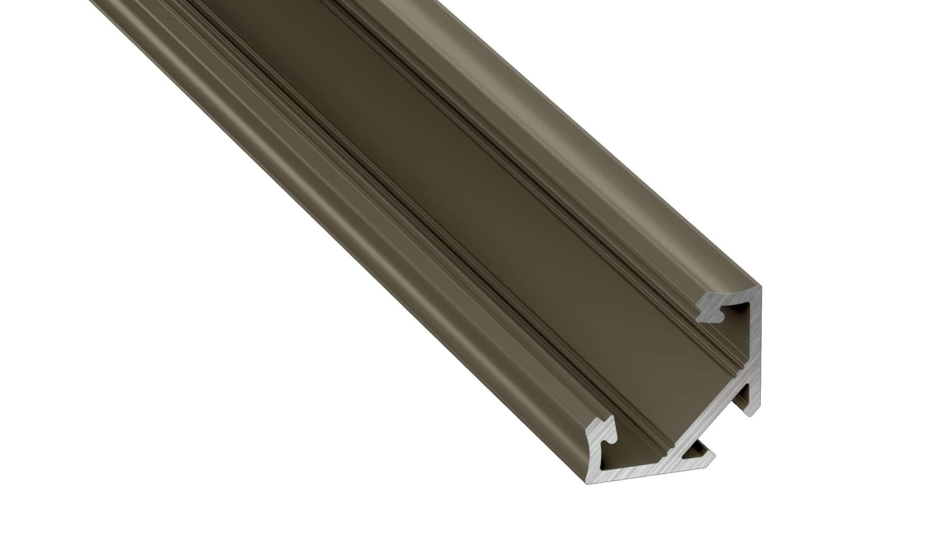 Hoek Aluminium Led Strip Profiel Norman | INOX | Tot 2 Meter leverbaar, foto 6 van 6