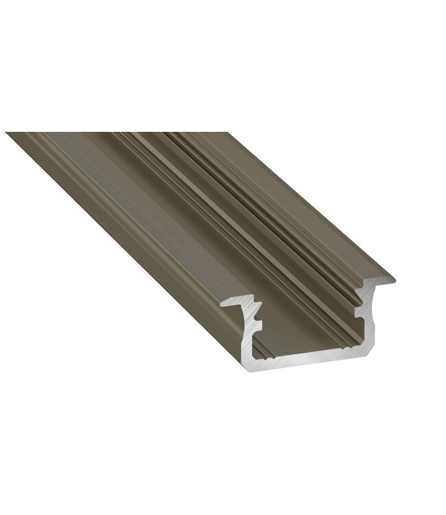 Infrees Aluminium Led Strip Profiel  Norman | INOX |  21x9,3mm | Tot 2 Meter leverbaar