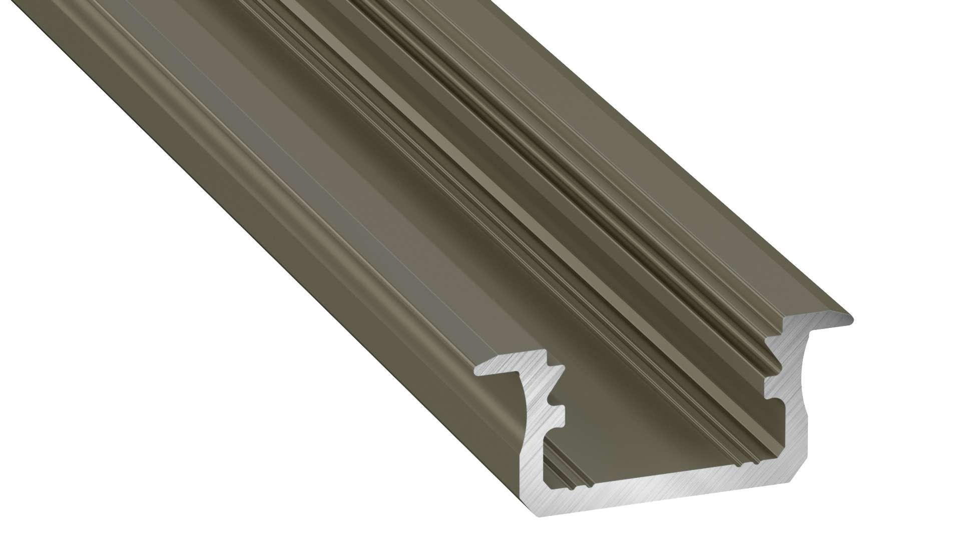 Infrees Aluminium Led Strip Profiel Norman | INOX | 21x9,3mm | Tot 2 Meter leverbaar, foto 4 van 6