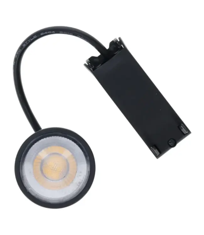 LED Module 5w ZWART, 350 Lumen, Dim To Warm (3000>2000K), Dimbaar, 230v, Lichthoek: 38°, Incl. Lasdoos, 2 Jaar Garantie