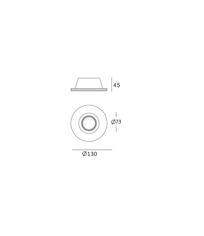 Trimless Inbouw Spot Armatuur | GIPS | 130mm Gatmaat | Geschikt voor pleisterwerk | 50mm LED Spots