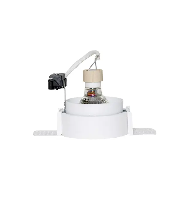 Trimless Inbouw Spot Armatuur Modern WIT | Aluminium | 96mm Gatmaat | Geschikt voor pleisterwerk | 50mm LED Spots