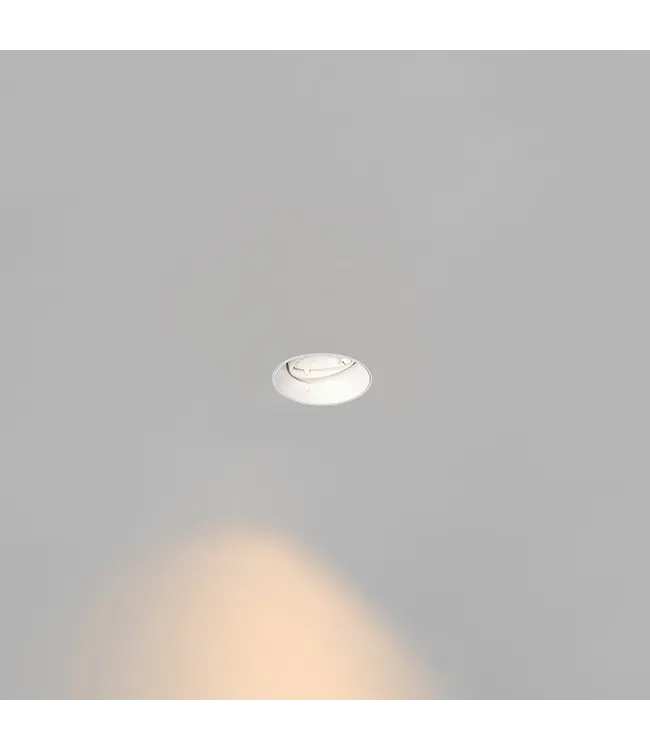 Trimless Inbouw Spot Armatuur Modern WIT | Aluminium | 96mm Gatmaat | Geschikt voor pleisterwerk | 50mm LED Spots