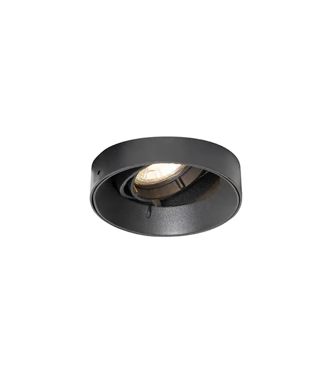 Trimless Inbouw Spot Armatuur Modern ZWART | Aluminium | 96mm Gatmaat | Geschikt voor pleisterwerk | 50mm LED Spots