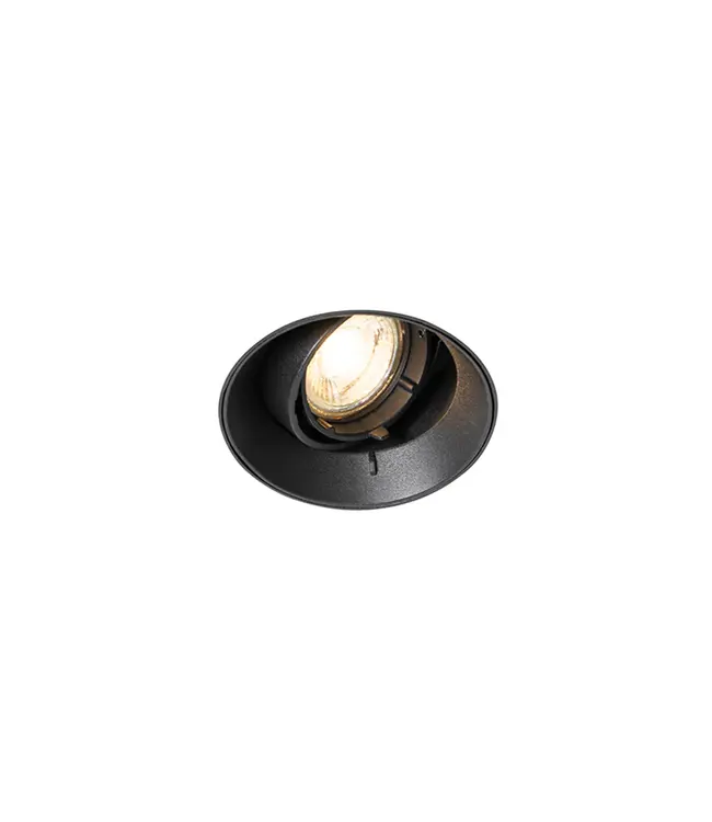 Trimless Inbouw Spot Armatuur Modern ZWART | Aluminium | 96mm Gatmaat | Geschikt voor pleisterwerk | 50mm LED Spots