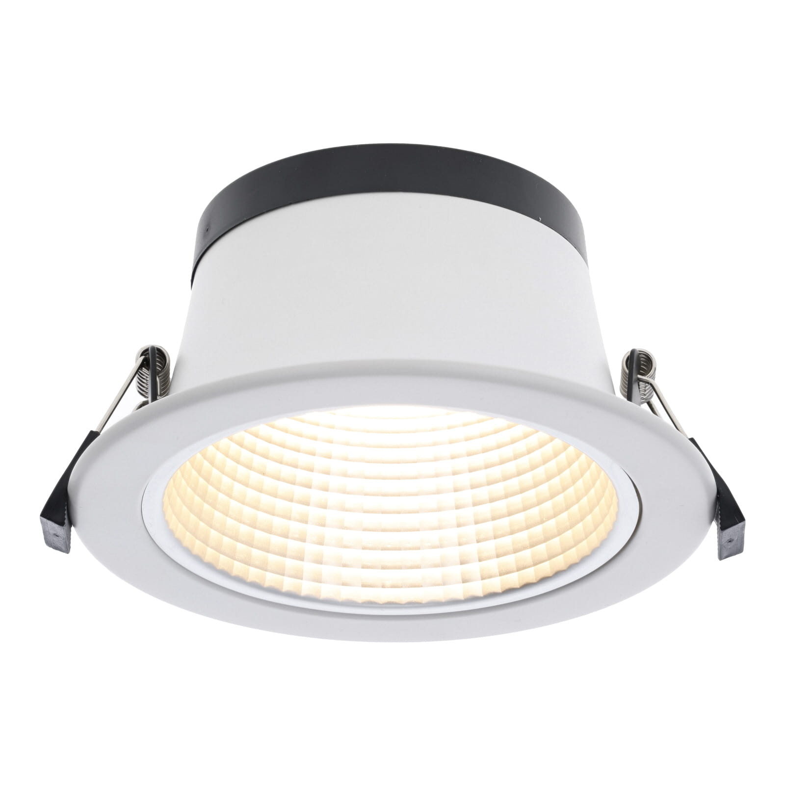 Led Downlighter Luxe met Wattageswitch 6/8/10/12w, CCT Switch 2700/3000/4000/5700K, 660-1320 Lumen, gatmaat Ø120-140mm, UGR19, 3 Jaar Garantie, foto 2 van 6