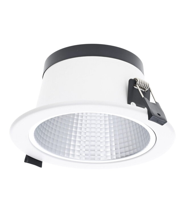 Led Downlighter Luxe met Wattageswitch 6/8/10/12w, CCT Switch 2700/3000/4000/5700K, 660-1320 Lumen, gatmaat Ø120-140mm, UGR19, 3 Jaar Garantie