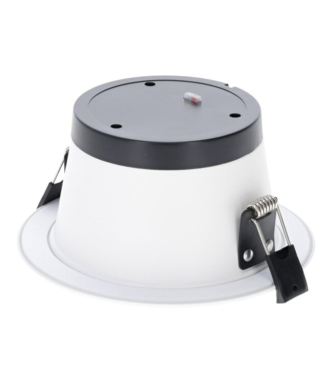 Led Downlighter Luxe met Wattageswitch 6/8/10/12w, CCT Switch 2700/3000/4000/5700K, 660-1320 Lumen, gatmaat Ø120-140mm, UGR19, 3 Jaar Garantie