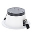 Led Downlighter Luxe met Wattageswitch 6/8/10/12w, CCT Switch 2700/3000/4000/5700K, 660-1320 Lumen, gatmaat Ø120-140mm, UGR19, 3 Jaar Garantie