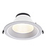 Led Downlighter Luxe met Wattageswitch 15/20/25/30w, CCT Switch 2700/3000/4000/5700K, 1650-3300 Lumen, gatmaat Ø185-220mm, UGR19, 3 Jaar Garantie