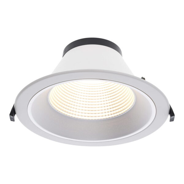 Led Downlighter Luxe met Wattageswitch 15/20/25/30w, CCT Switch 2700/3000/4000/5700K, 1650-3300 Lumen, gatmaat Ø185-220mm, UGR19, 3 Jaar Garantie, foto 2 van 6