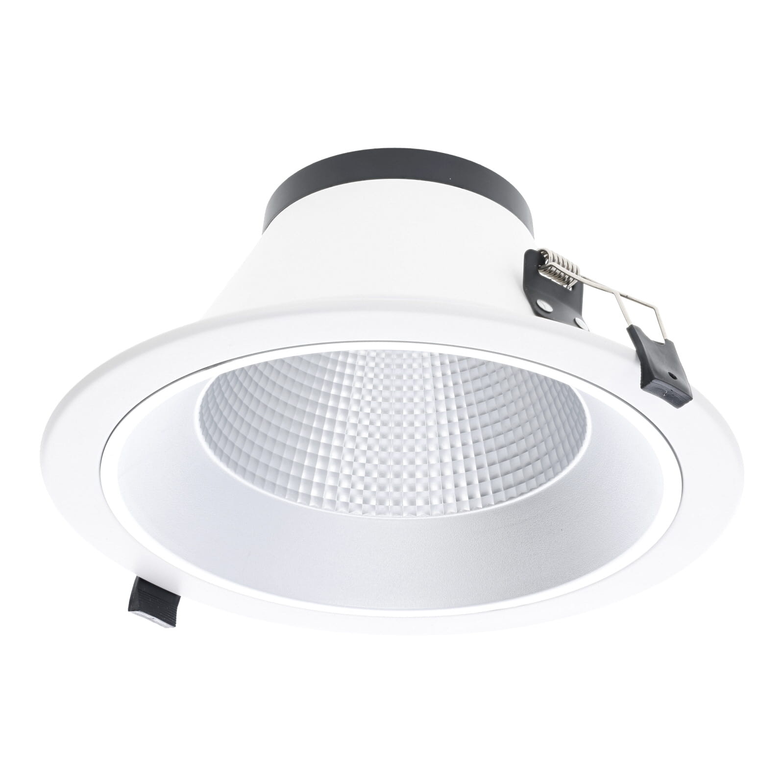 Led Downlighter Luxe met Wattageswitch 15/20/25/30w, CCT Switch 2700/3000/4000/5700K, 1650-3300 Lumen, gatmaat Ø185-220mm, UGR19, 3 Jaar Garantie, foto 4 van 6