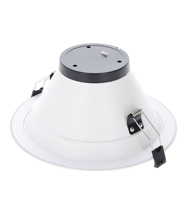 Led Downlighter Luxe met Wattageswitch 15/20/25/30w, CCT Switch 2700/3000/4000/5700K, 1650-3300 Lumen, gatmaat Ø185-220mm, UGR19, 3 Jaar Garantie