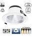 Led Downlighter Luxe met Wattageswitch 12/14/16/18w, CCT Switch 2700/3000/4000/5700K, 1320-1980 Lumen, gatmaat Ø145-170mm, UGR19, 3 Jaar Garantie