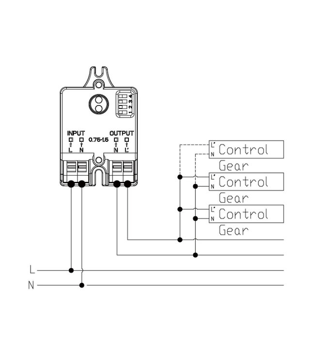 Merrytek Daglichtsensor / Schemersensor, Max: 400 watt, IP20