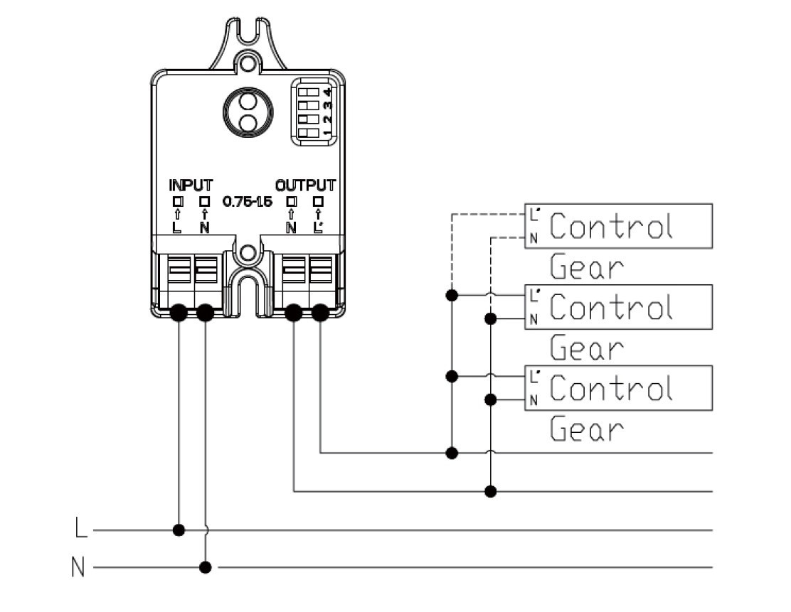 Merrytek Daglichtsensor / Schemersensor, Max: 400 watt, IP20, foto 2 van 4