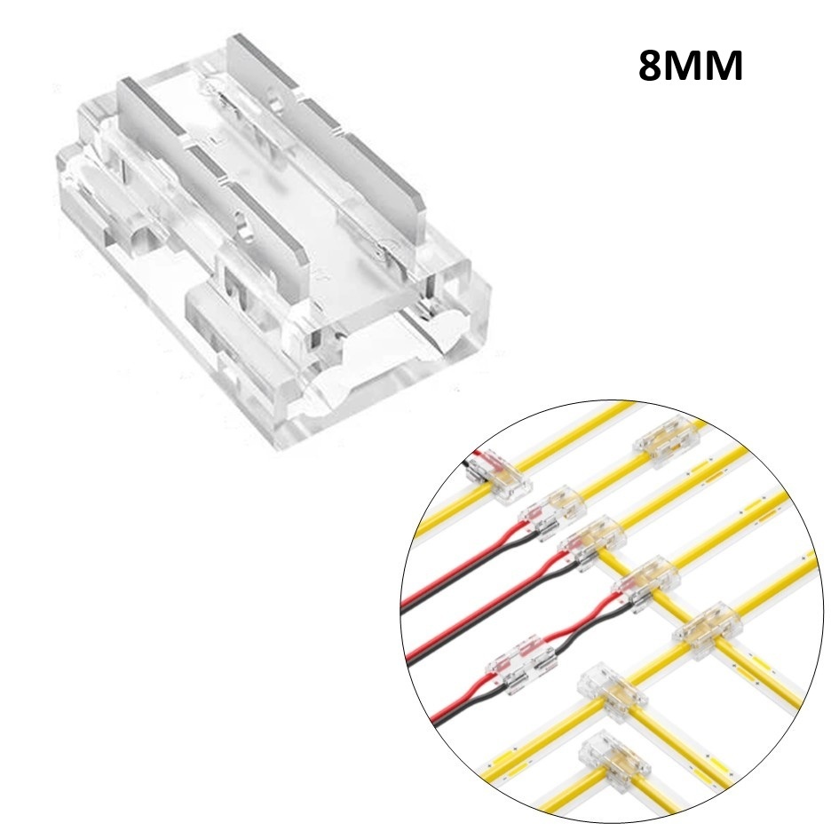LED Strip Connector 8MM - SMD /COB - 9 in 1 mogelijkheden - 12v-24vDC