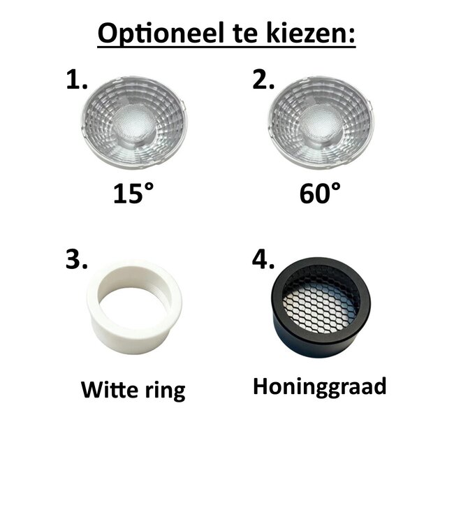 Luxe LED Module 9/12w, 900/1200 Lumen, CCT-Switch (2700K/3000K/4000K), Dimbaar, CRI>98 (werkelijk kleur weergave), Lichthoek: 38°, Incl. Driver, 3 Jaar Garantie