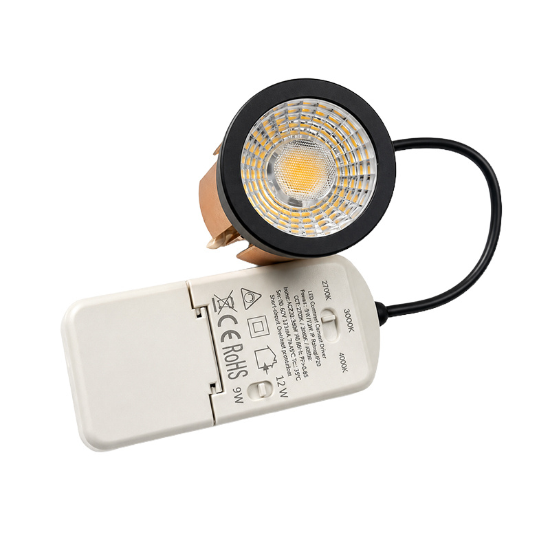 Luxe LED Module 9/12w, 900/1200 Lumen, CCT-Switch (2700K/3000K/4000K), Dimbaar, CRI>98 (werkelijk kleur weergave), Lichthoek: 38°, Incl. Driver, 3 Jaar Garantie, foto 2 van 4