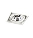 Trimless Inbouw Spot Armatuur, gatmaat 157x157mm, Wit, incl. Stucrand (1x GU10 AR111 spot)