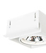 Trimless Inbouw Spot Armatuur, gatmaat 157x157mm, Wit, incl. Stucrand (1x GU10 AR111 spot)