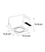 Trimless Inbouw Spot Armatuur, gatmaat 157x157mm, Wit, incl. Stucrand (1x GU10 AR111 spot)