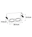 Trimless Inbouw Spot Armatuur, gatmaat 300x157mm, Wit, incl. Stucrand (2x GU10 AR111 spot)