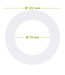 Reserveer: Verloopring | Wit | Ø75-122mm | Metaal