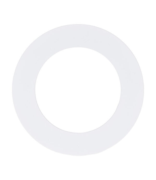 Reserveer: Verloopring | Wit | Ø75-122mm | Metaal