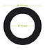 Reserveer: Verloopring | Zwart | Ø75-122mm | Metaal